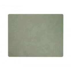 Set De Table Rectangulaire NUPO En Cuir Recyclé LINDDNA 45 X 35 Vert Olive