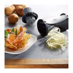 SPIRELLI 2.0 Taille Julienne Légumes SPIRALE Double GEFU Inox 17 SPIRELLI 2.0 Taille Julienne Légumes SPIRALE Double GEFU Inox -Peugeot Boutique spirelli 20 taille julienne legumes spirale double gefu inox 7