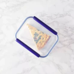 STOR'EAT Boîte De Conservation Connectée En Verre Poignées Bleu MASTRAD 1520 Ml SC