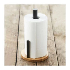 Support Dévidoir Essuie Tout Bambou Point Virgule