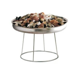 Support Plateau Fruits De Mer ROND En Acier Chromé COMBRICHON -Peugeot Boutique support plateau fruits de mer rond en acier chrome combrichon 3