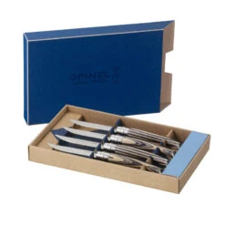 TABLE CHIC Coffret Kraft 4 Couteaux Steak De Table Bouleau Lamellé OPINEL 6 TABLE CHIC Coffret Kraft 4 Couteaux Steak De Table Bouleau Lamellé OPINEL -Peugeot Boutique table chic coffret kraft 4 couteaux steak de table bouleau lamelle opinel 2