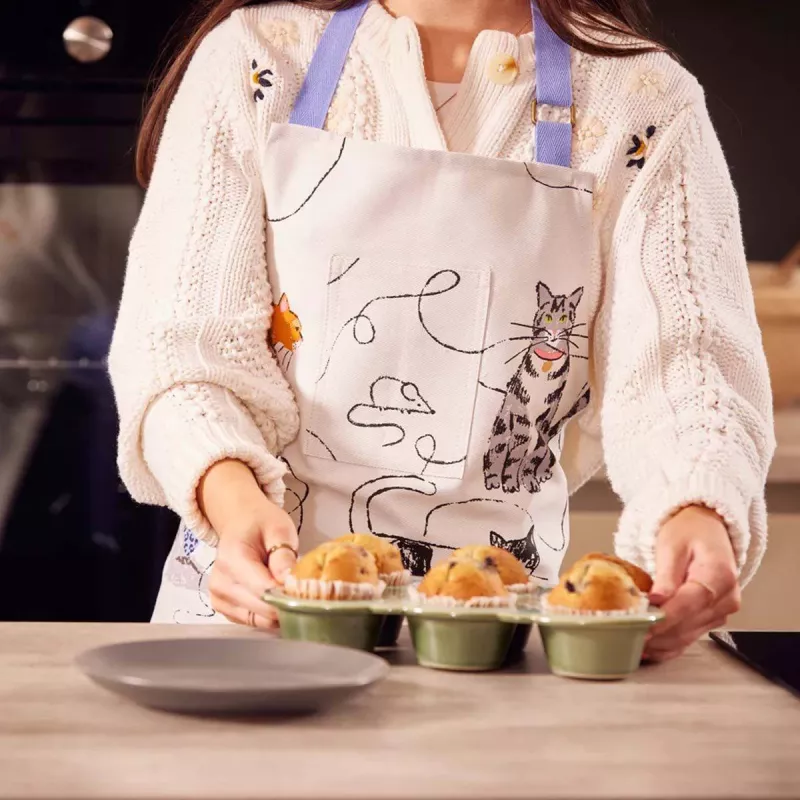 Tablier 100 % Coton Biologique Nos Amis Les Chats ULSTER WEAVERS 3 Tablier 100 % Coton Biologique Nos Amis Les Chats ULSTER WEAVERS – Image 3