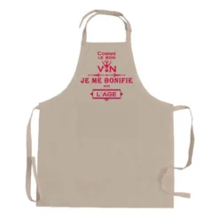 Tablier Coton Je Me Bonifie Avec L´âge