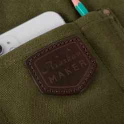 Tablier Cuir Et Toile Waxée Olive ALASKAN MAKER -Peugeot Boutique tablier cuir et toile waxee olive alaskan maker 17