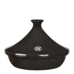 Tajine En Céramique D27 Cm Flame Emile HENRY Noir Fusain -Peugeot Boutique tajine en ceramique d27 cm flame emile henry noir fusain 2