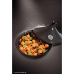 Tajine En Céramique D27 Cm Flame Emile HENRY Noir Fusain -Peugeot Boutique tajine en ceramique d27 cm flame emile henry noir fusain 3