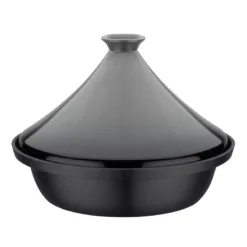 Tajine En Fonte Couvercle Céramique Induction Bicolore GSW Gris Clair Gris Anthracite D30