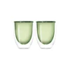 Tasse à Café Thé En Verre Double Paroi 22 Cl WD Lifestyle Vert - Les 2