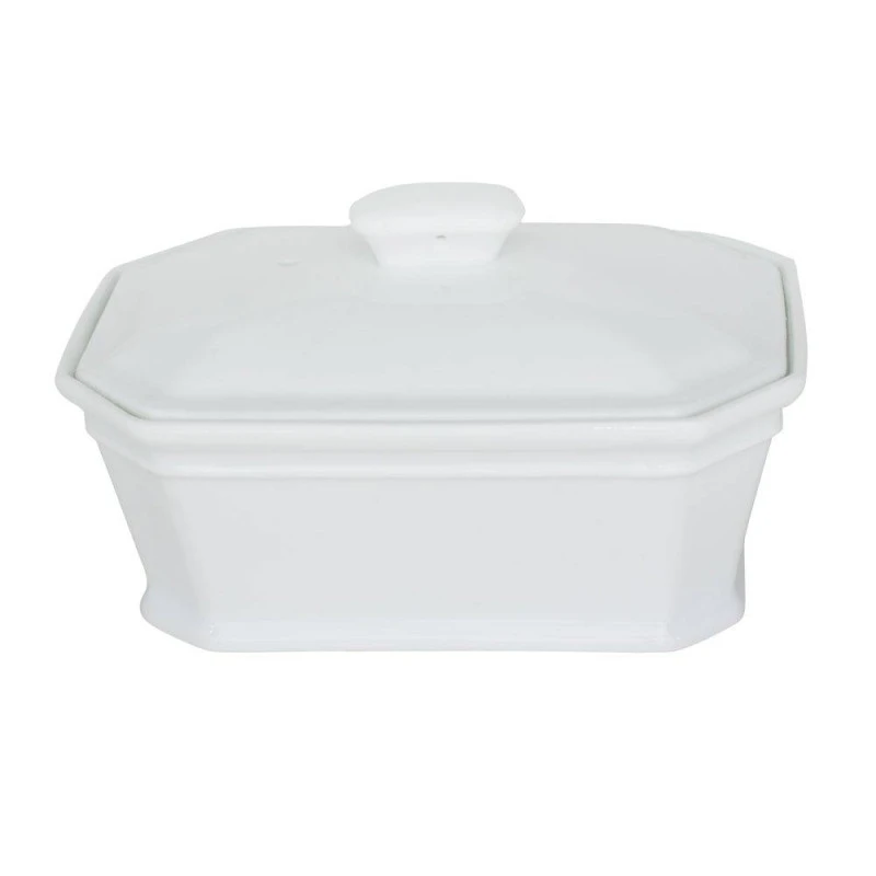 Terrine Foie Gras + Couvercle 600G Porcelaine Blanc 2 Terrine Foie Gras + Couvercle 600G Porcelaine Blanc – Image 2