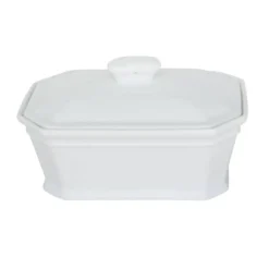 Terrine Foie Gras + Couvercle 600G Porcelaine Blanc