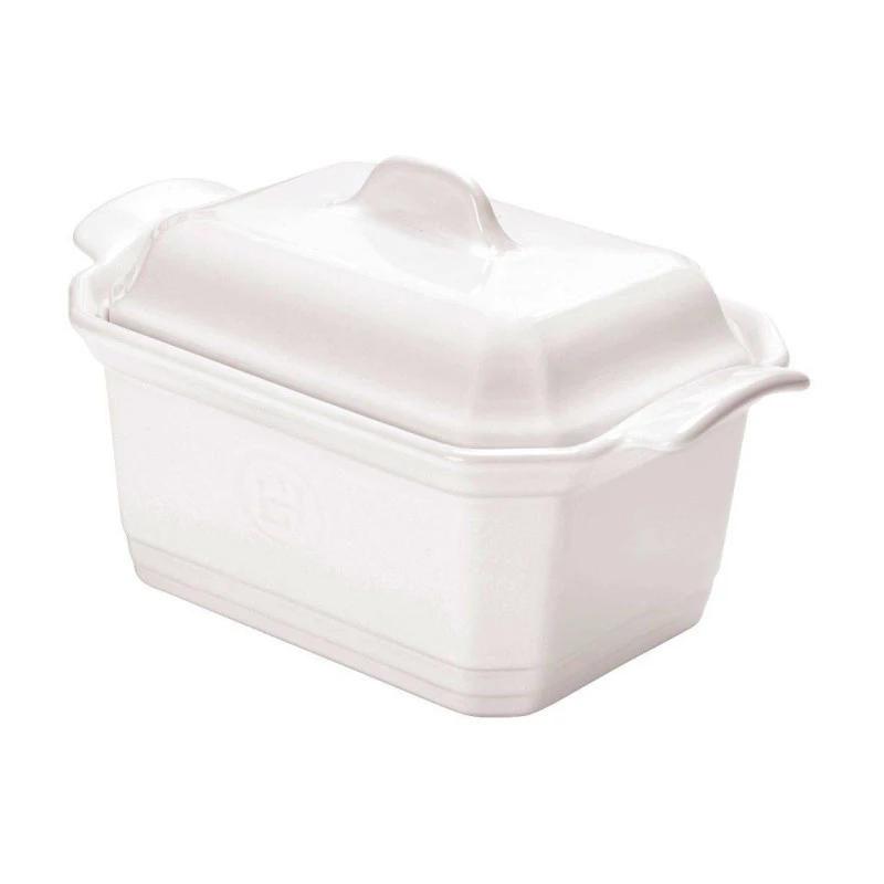 Terrine Foie Gras + Presse Emile HENRY Blanc Farine 1 Terrine Foie Gras + Presse Emile HENRY Blanc Farine