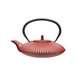 Théière En Fonte émaillée 0.6 L Rayée La Cafetière Kitchen Craft Rouge -Peugeot Boutique theiere en fonte emaillee 06 l rayee la cafetiere kitchen craft rouge 2