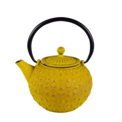 Théière En Fonte émaillée OCTO 1 L Jaune -Peugeot Boutique theiere en fonte emaillee octo 1 l jaune 3