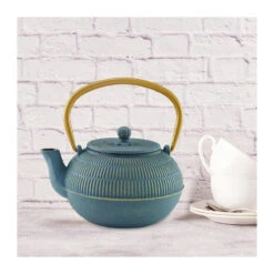 Théière En Fonte émaillée YUAN 0.9 L BEKA Bleu -Peugeot Boutique theiere en fonte emaillee yuan 09 l beka bleu 2