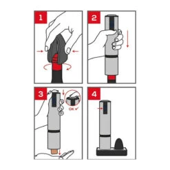 Tire Bouchon électrique Automatique Rechargeable PEUGEOT ELIS Touch Carbone 24 Tire Bouchon électrique Automatique Rechargeable PEUGEOT ELIS Touch Carbone -Peugeot Boutique tire bouchon electrique automatique rechargeable peugeot elis touch carbone p 6