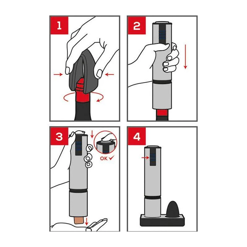 Tire Bouchon électrique Automatique Rechargeable PEUGEOT ELIS Touch Carbone 7 Tire Bouchon électrique Automatique Rechargeable PEUGEOT ELIS Touch Carbone – Image 7
