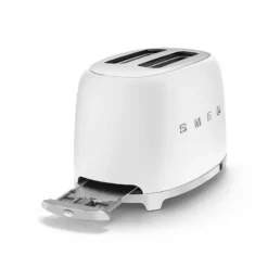 Toaster 2 Tranches Grille Pain Années 50 SMEG Blanc Mat -Peugeot Boutique toaster 2 tranches grille pain annees 50 smeg blanc mat 6