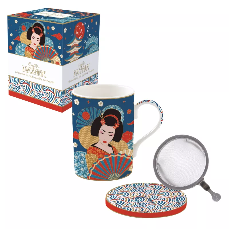 EASY LIFE TOKYO Coffret Tisanière 35 Cl En Porcelaine 4 EASY LIFE TOKYO Coffret Tisanière 35 Cl En Porcelaine – Image 4