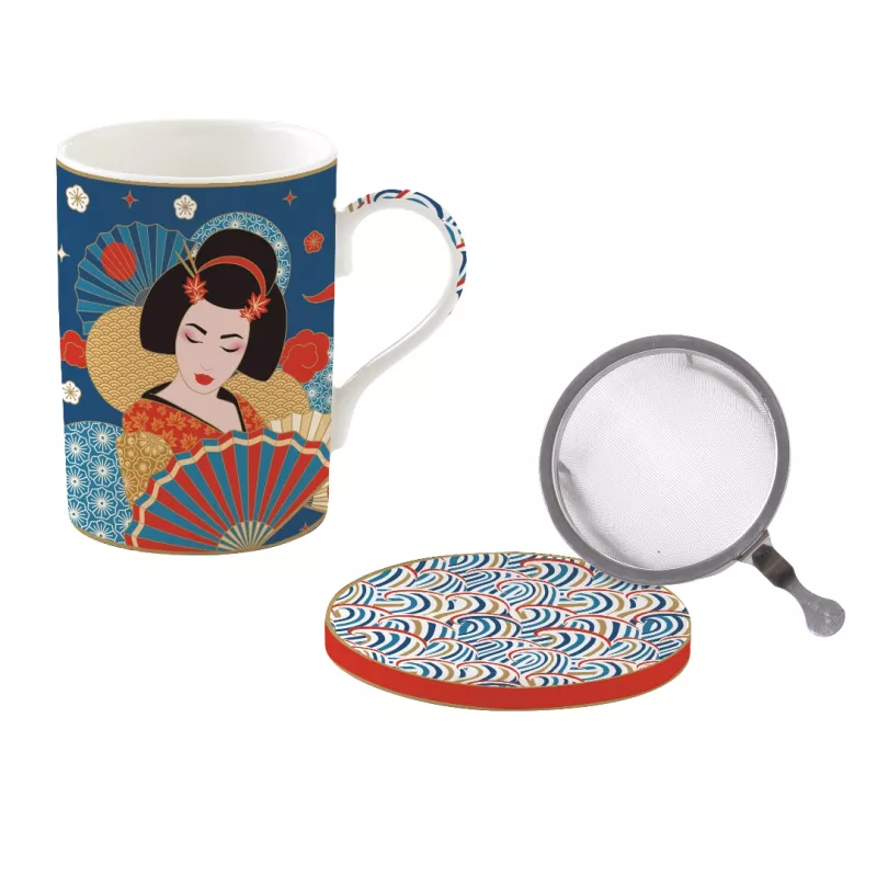 EASY LIFE TOKYO Coffret Tisanière 35 Cl En Porcelaine 5 EASY LIFE TOKYO Coffret Tisanière 35 Cl En Porcelaine – Image 5