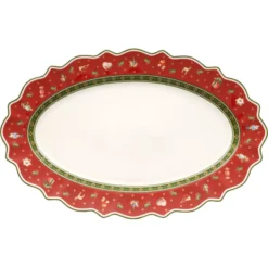 TOY'S DELIGHT Plat Ovale Villeroy & Boch 50 X 31.5 Cm