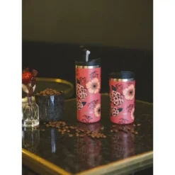 TRAVEL MUG Isotherme Double Paroi En Inox Qwetch 350ml Anémones -Peugeot Boutique travel mug isotherme double paroi en inox qwetch 350ml anemones 5