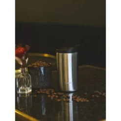 TRAVEL MUG Isotherme Double Paroi En Inox Qwetch 350ml Inox Brossé -Peugeot Boutique travel mug isotherme double paroi en inox qwetch 470 ml marine nvs 20