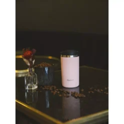 TRAVEL MUG Isotherme Double Paroi En Inox Qwetch 350ml Rose Pastel -Peugeot Boutique travel mug isotherme double paroi en inox qwetch 470 ml marine nvs 8