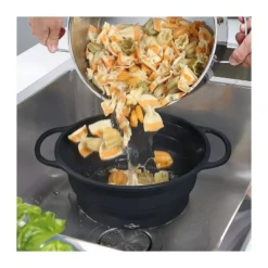 TREND Passoire Rétractable En Silicone KUCHENPROFI D24 Noir -Peugeot Boutique trend passoire retractable en silicone kuchenprofi d24 noir 2