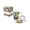 EASY LIFE TROPICAL VIBES Coffret Mug Tisanière Porcelaine