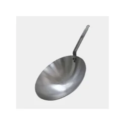 Wok Fond Conique Tôle Acier De Buyer D35