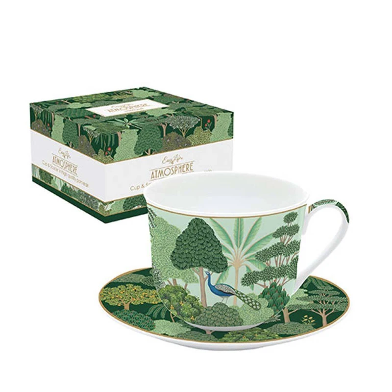 EASY LIFE WOODLAND Coffret Déjeuner 40cl En Porcelaine 2 EASY LIFE WOODLAND Coffret Déjeuner 40cl En Porcelaine – Image 2