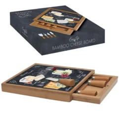 EASY LIFE WORLD OF CHEESE Plateau Fromage 25.5 X 25.5 Cm En Verre Et Bambou Avec Tiroir + 4 Couverts De Service 13 EASY LIFE WORLD OF CHEESE Plateau Fromage 25.5 X 25.5 Cm En Verre Et Bambou Avec Tiroir + 4 Couverts De Service -Peugeot Boutique world of cheese plateau fromage 255 x 255 cm en verre et bambou avec tiroir 4 couverts de service p 3