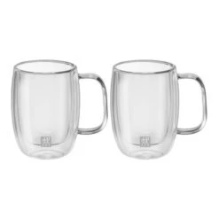 SORRENTO Tasse à Café Expresso En Verre Double Paroi 14 Cl ZWILLING - Les 2 -Peugeot Boutique zwilling sorrento set 2 tasses espresso double paroi 134 ml 2